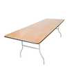 Atlas Commercial Products Titan Series™ Wood Folding Table, 8 Ft. x 36" Banquet, Vinyl Edge WFT5-3696